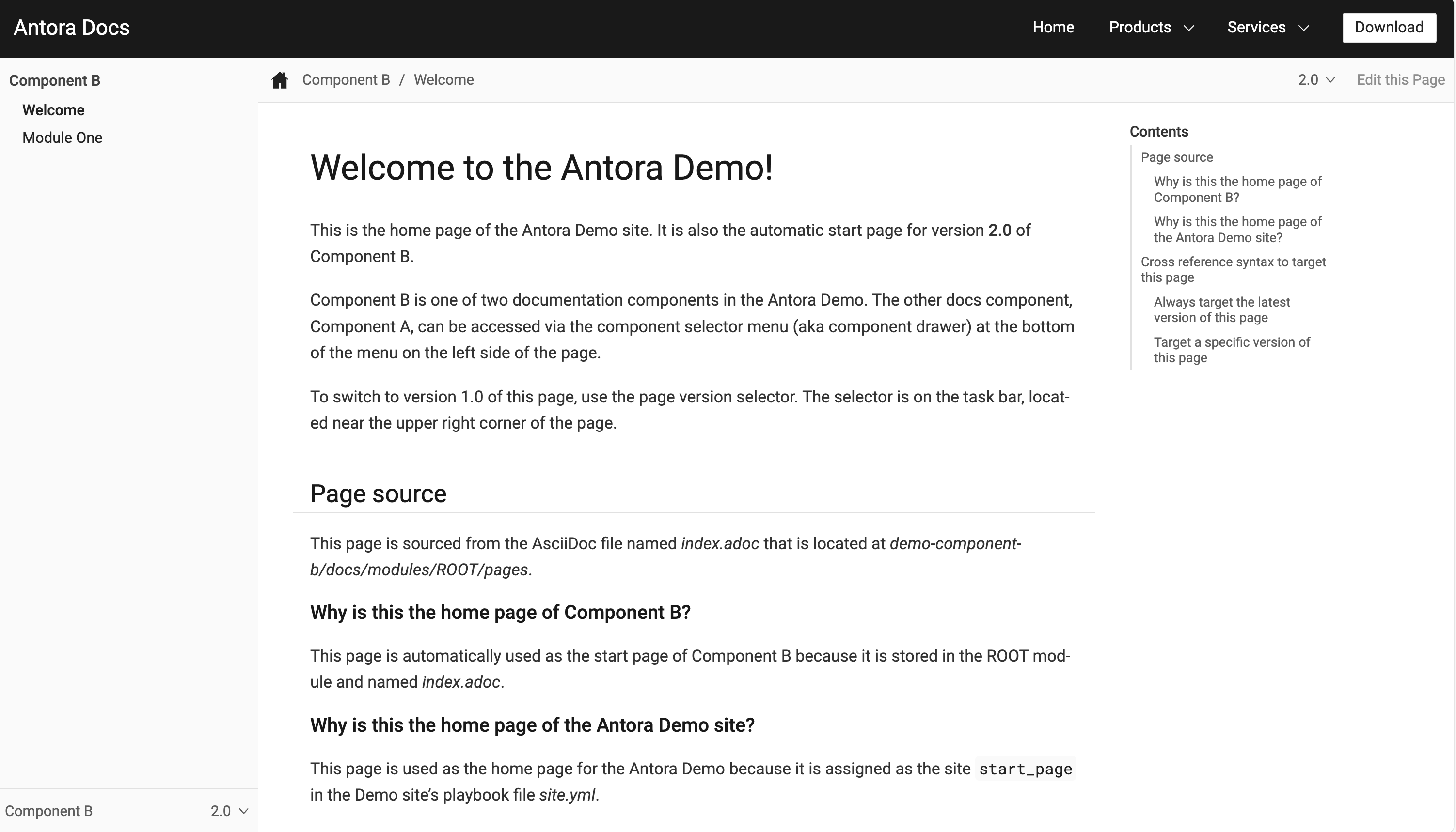 Antora Demo