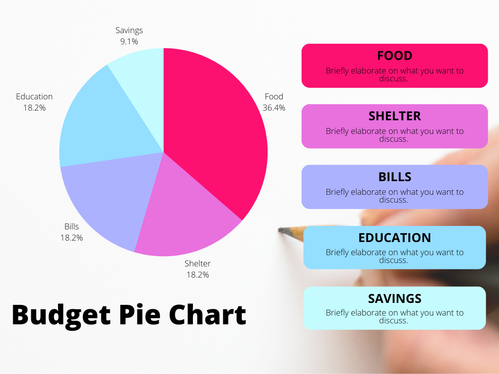 Budget pie chart