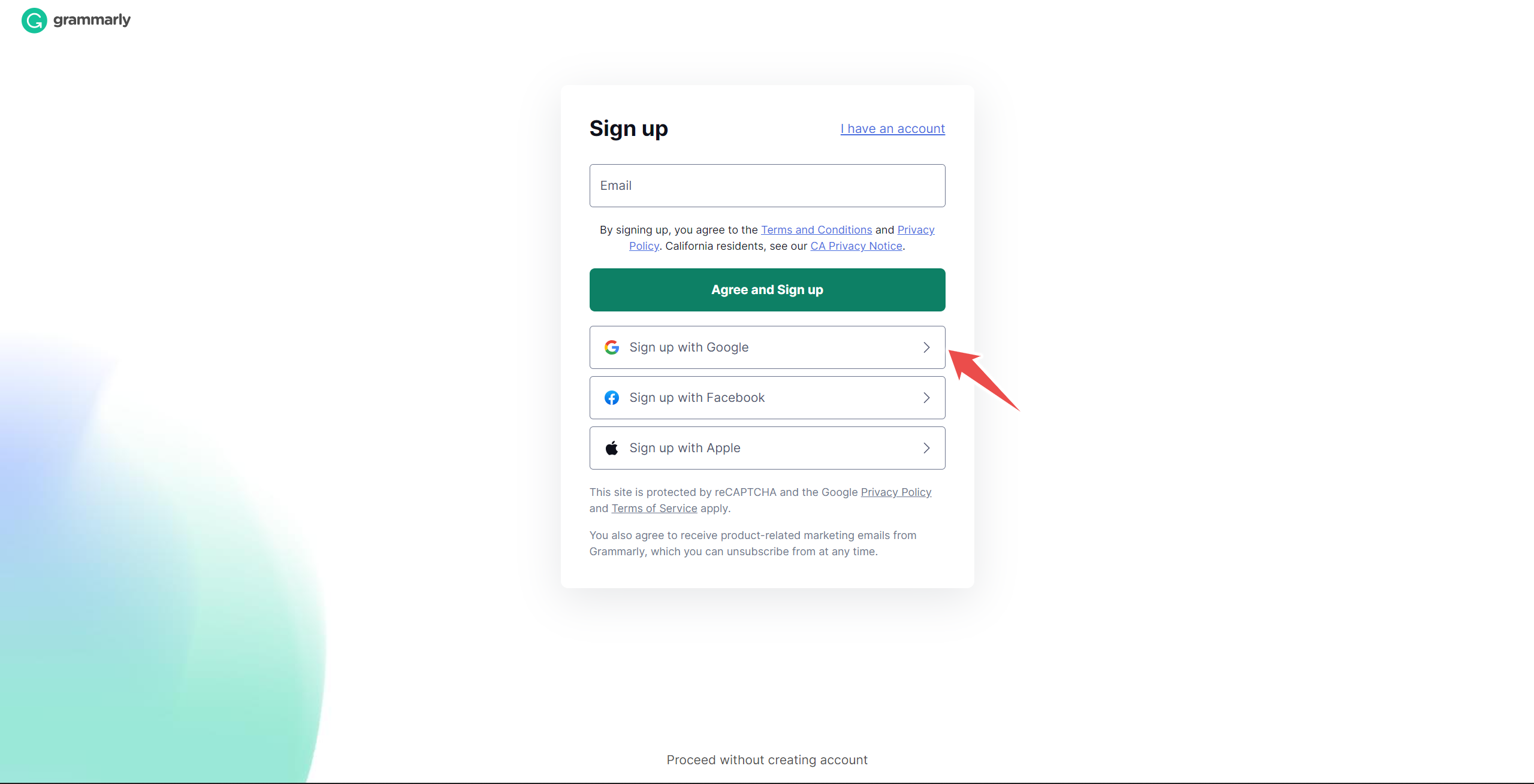 Grammarly SignUp