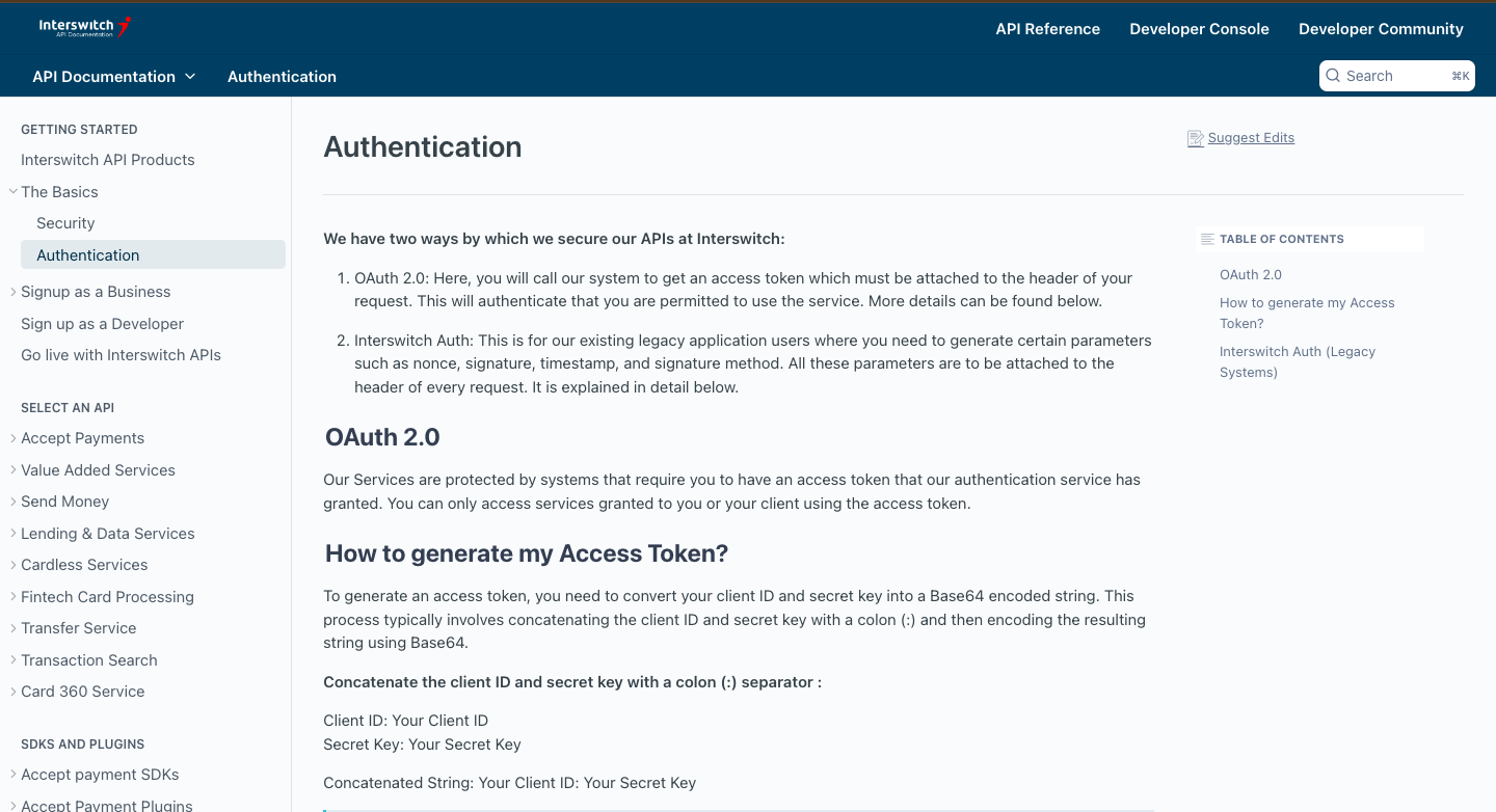 Interswitch API 
