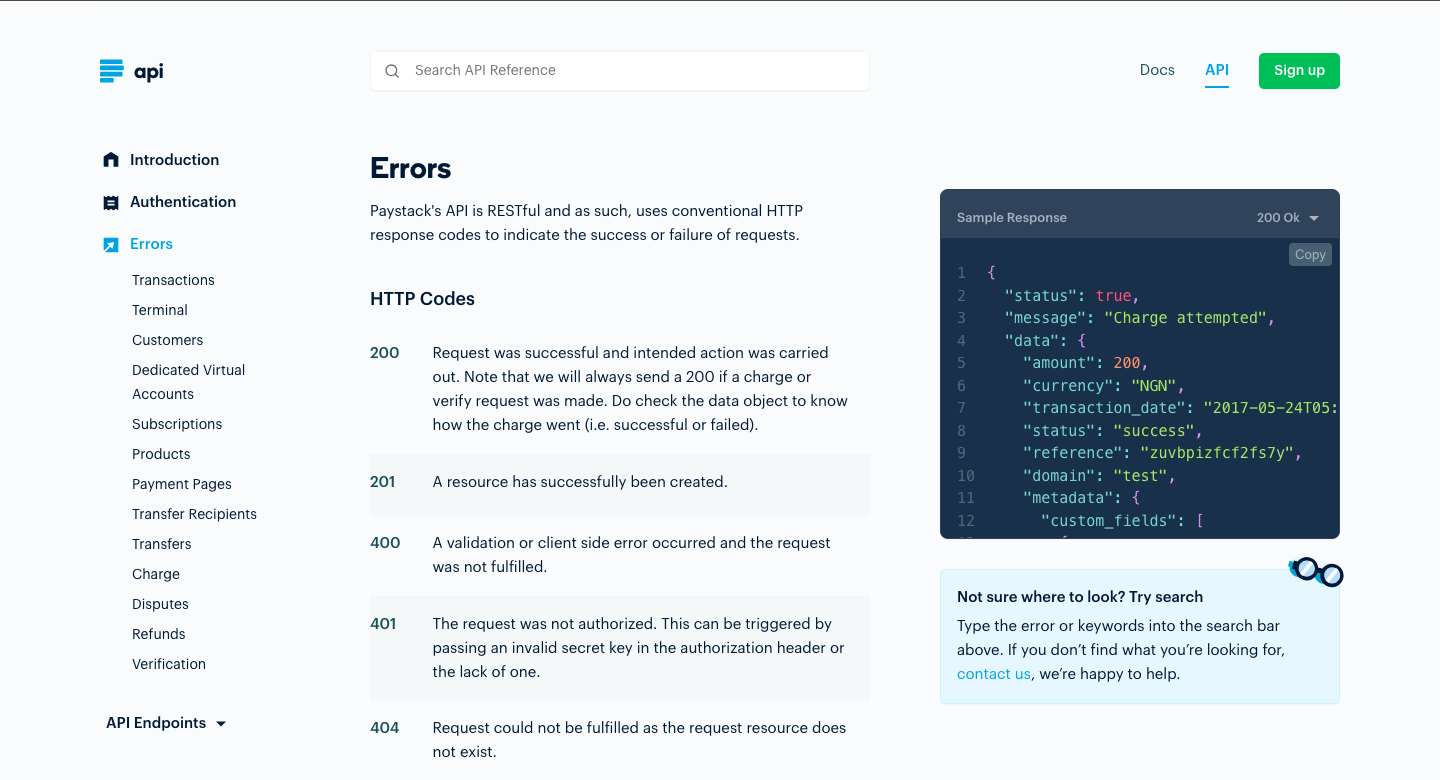 paystack API