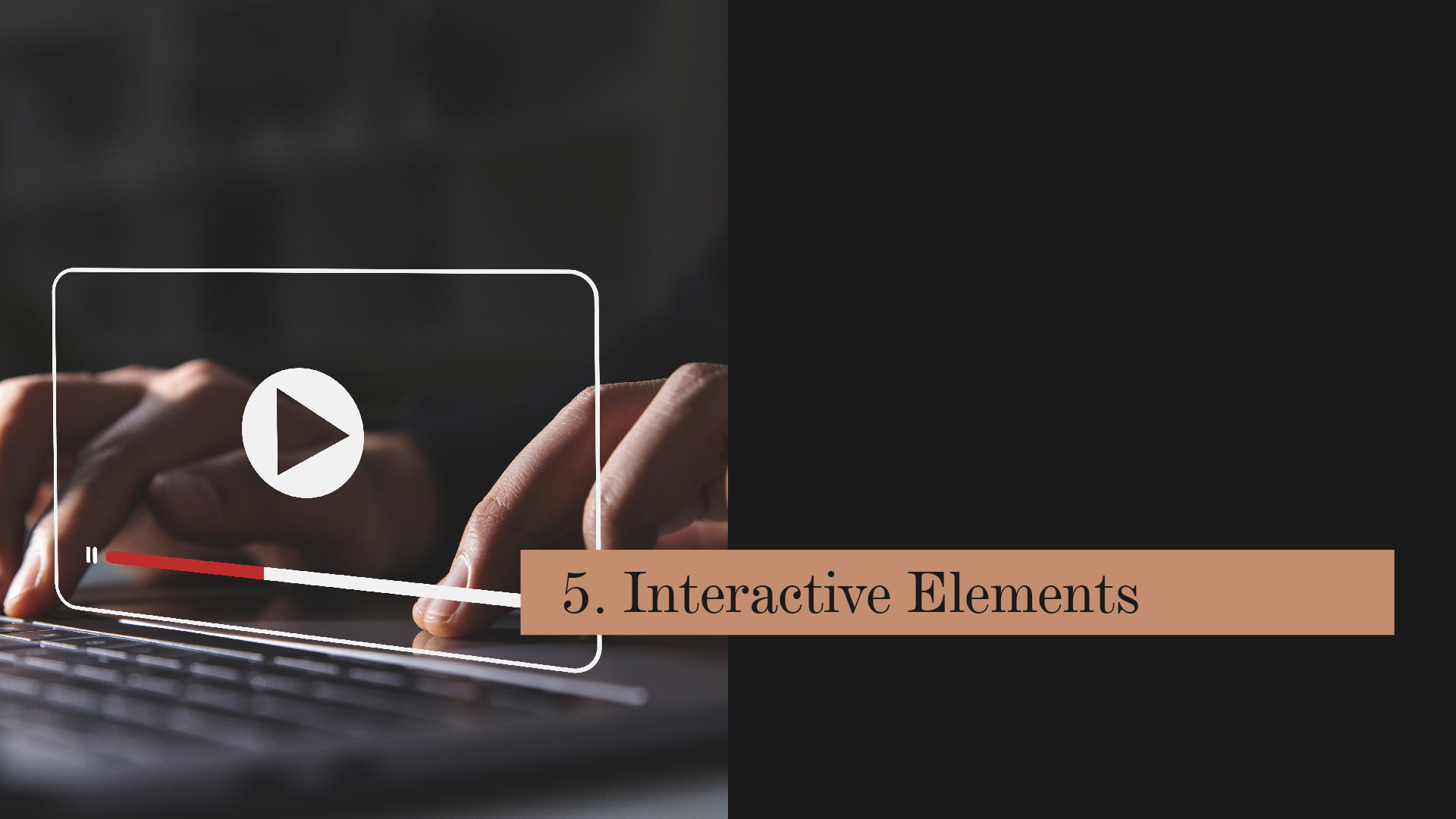 Make use of interactive elements while writing