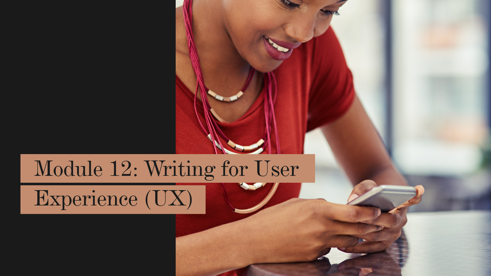 Writing for User Experience (UX)